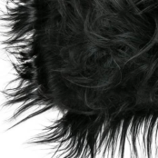 Maison Thuret - Coussin En Peau De Mouton Islandais Noir